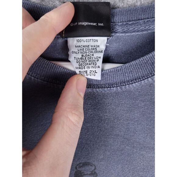 Harley Davidson Shirt Men's 2XL Cape Fear NC Sword Angel Wings Long Sleeve - Picture 5 of 7